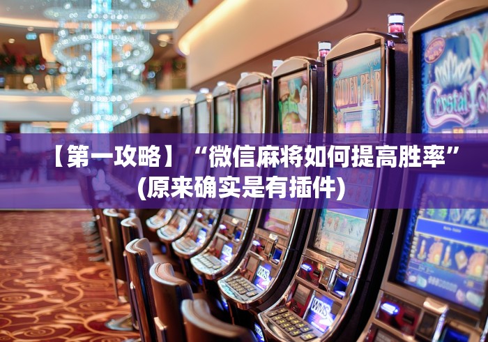 【第一攻略】“微信麻将如何提高胜率”(原来确实是有插件) 