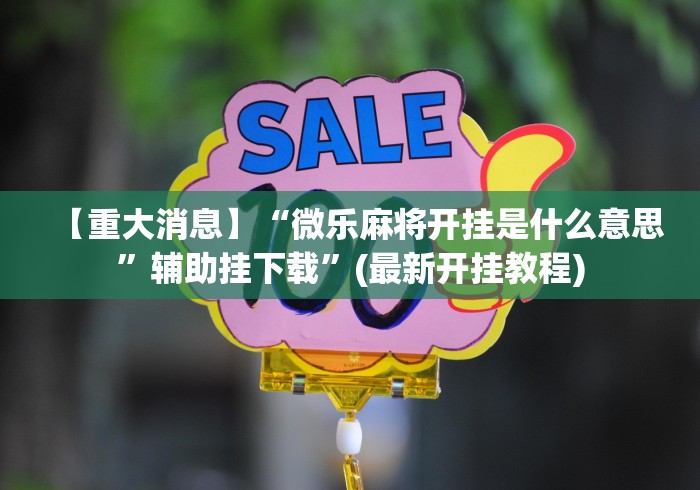 知识科普“微信跑得快免费开挂神器”(原来确实是有挂) 