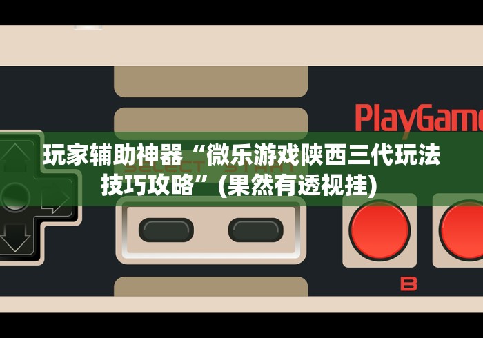 玩家辅助神器“微乐游戏陕西三代玩法技巧攻略”(果然有透视挂) 
