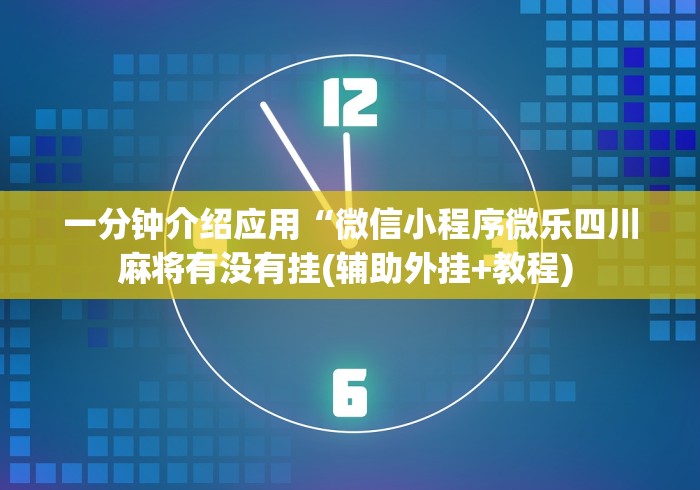 一分钟介绍应用“微信多乐跑得快开挂手机版免费”附开挂脚本详细步骤