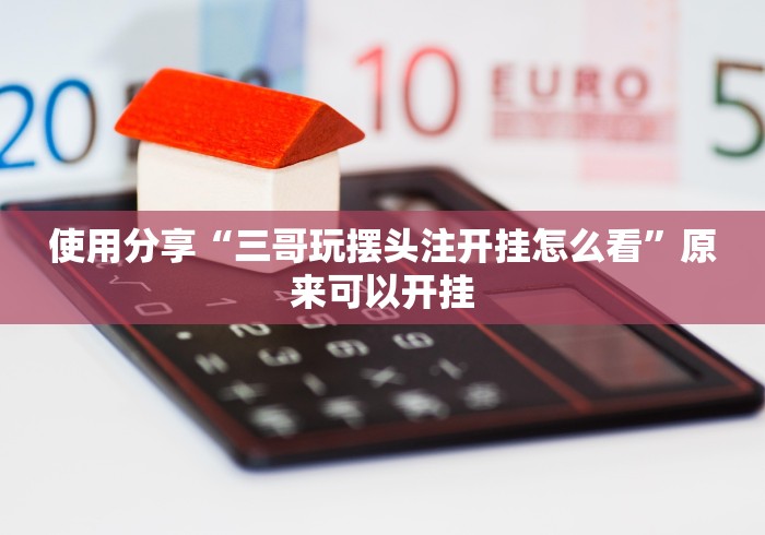 使用分享“三哥玩摆头注开挂怎么看	”原来可以开挂