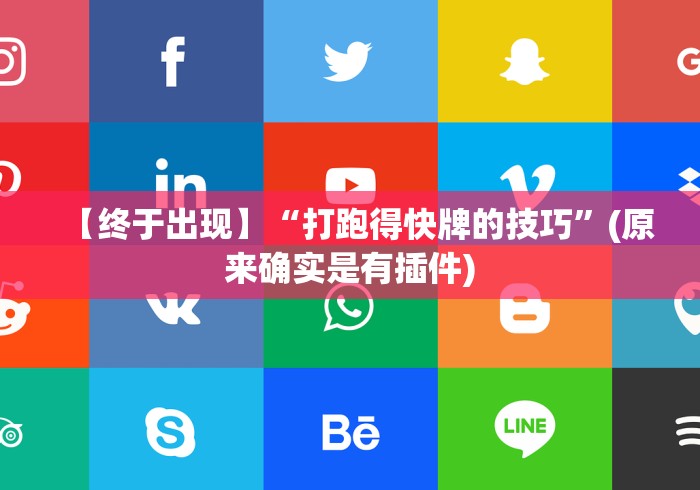【终于出现】“打跑得快牌的技巧”(原来确实是有插件)