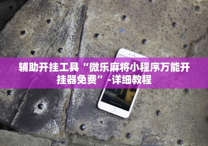 辅助开挂工具“微乐麻将小程序万能开挂器免费”-详细教程