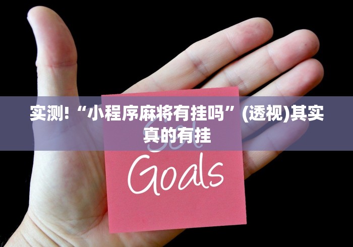 实测!“小程序麻将有挂吗”(透视)其实真的有挂