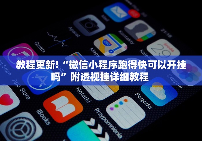 教程更新!“微信小程序跑得快可以开挂吗	”附透视挂详细教程 
