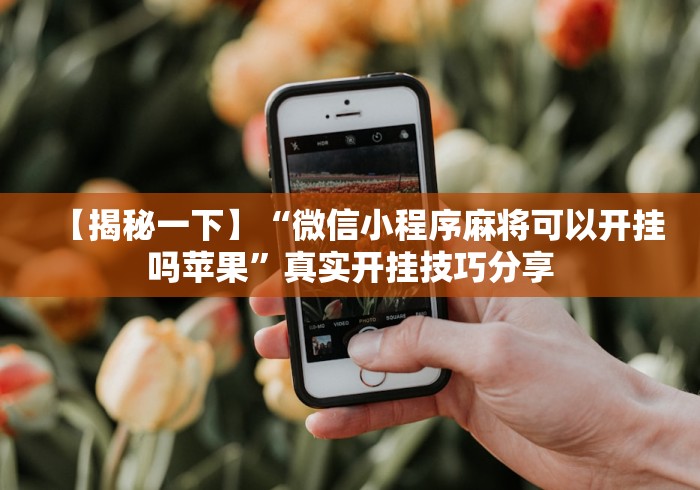 【揭秘一下】“微信小程序麻将可以开挂吗苹果”真实开挂技巧分享