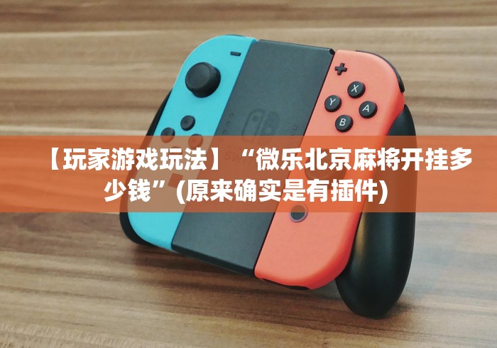 【玩家游戏玩法】“微乐北京麻将开挂多少钱”(原来确实是有插件) 