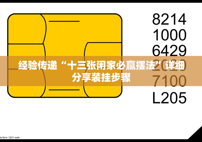 经验传递“十三张闲家必赢摆法”详细分享装挂步骤