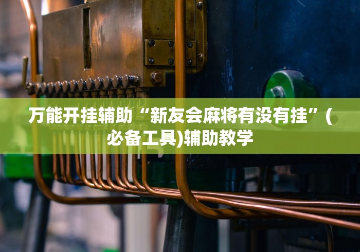 万能开挂辅助“新友会麻将有没有挂	”(必备工具)辅助教学