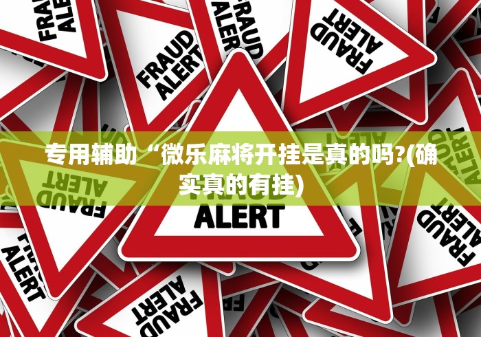 专用辅助“微乐麻将开挂是真的吗?(确实真的有挂)