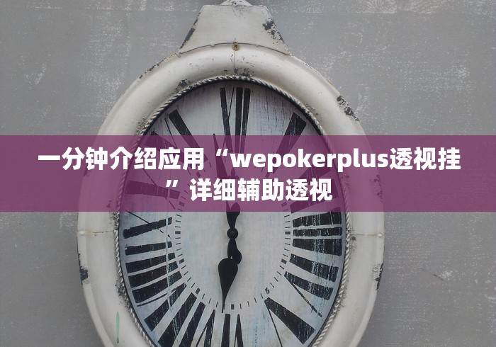 一分钟介绍应用“wepokerplus透视挂	”详细辅助透视