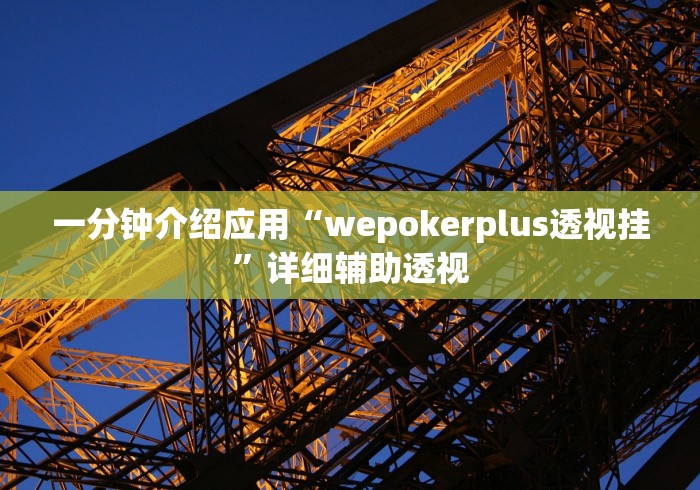 一分钟介绍应用“wepokerplus透视挂”详细辅助透视
