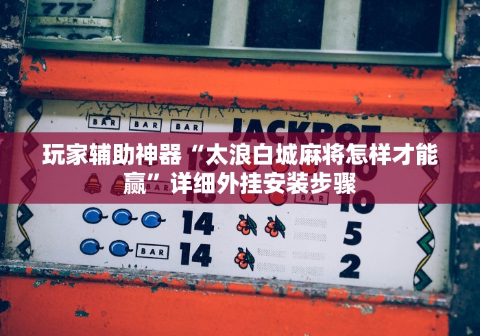 玩家辅助神器“太浪白城麻将怎样才能赢”详细外挂安装步骤
