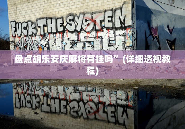 盘点胡乐安庆麻将有挂吗	”(详细透视教程)