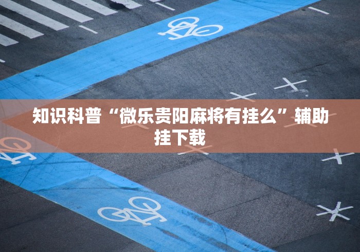 知识科普“微乐贵阳麻将有挂么”辅助挂下载