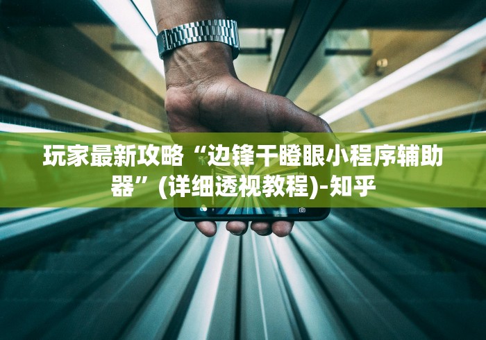玩家最新攻略“边锋干瞪眼小程序辅助器”(详细透视教程)-知乎