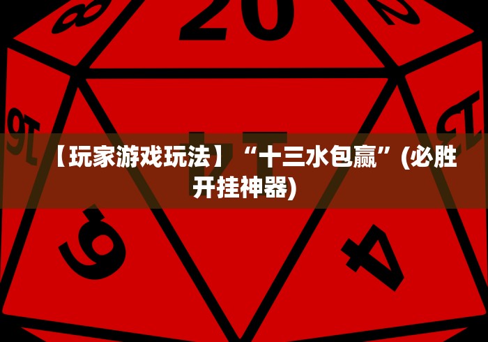 【玩家游戏玩法】“十三水包赢	”(必胜开挂神器)