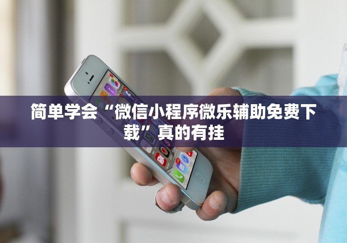 简单学会“微信小程序微乐辅助免费下载	”真的有挂