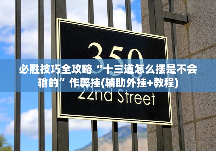 必胜技巧全攻略“十三道怎么摆是不会输的	”作弊挂(辅助外挂+教程)