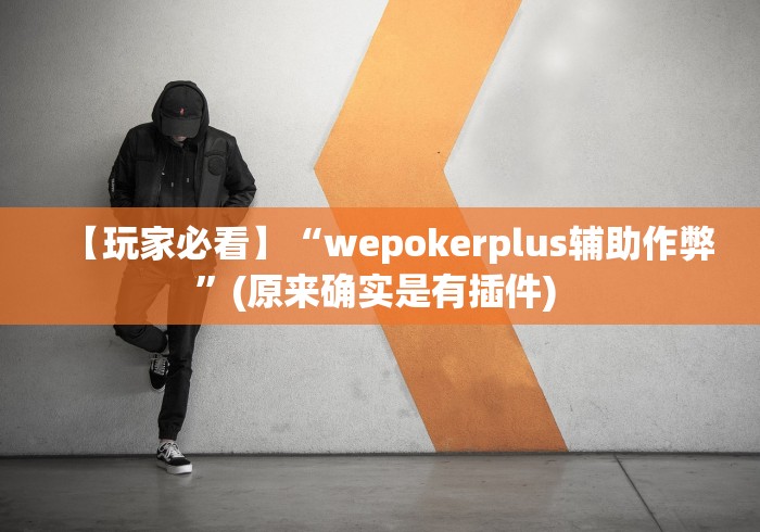 【玩家必看】“wepokerplus辅助作弊	”(原来确实是有插件) 