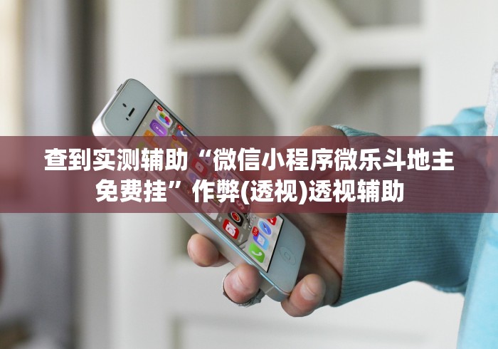 查到实测辅助“微信小程序微乐斗地主免费挂	”作弊(透视)透视辅助