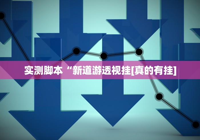 实测脚本“新道游透视挂[真的有挂]