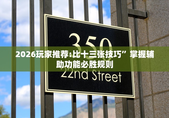 2026玩家推荐:比十三张技巧”掌握辅助功能必胜规则