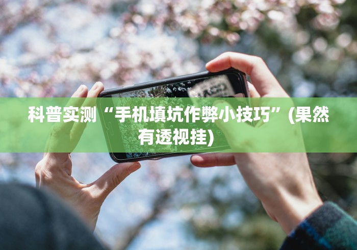 科普实测“手机填坑作弊小技巧	”(果然有透视挂) 