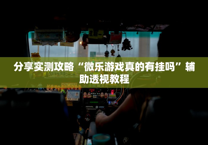 分享实测攻略“微乐游戏真的有挂吗	”辅助透视教程