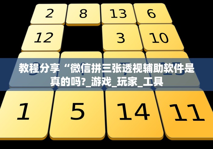 教程分享“微信拼三张透视辅助软件是真的吗?_游戏_玩家_工具 教程分享“微信拼三张透视辅助软件是真的吗?_游戏_玩家_工具