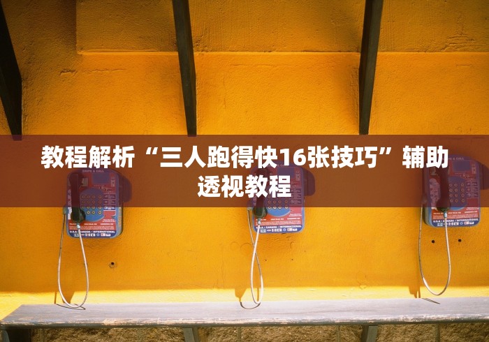 教程解析“三人跑得快16张技巧”辅助透视教程