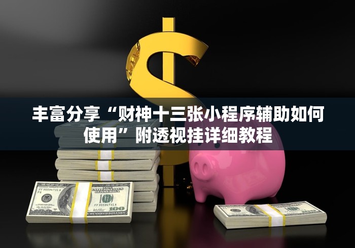 丰富分享“财神十三张小程序辅助如何使用”附透视挂详细教程