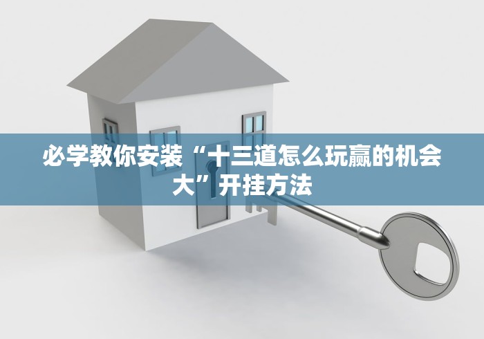 必学教你安装“十三道怎么玩赢的机会大	”开挂方法