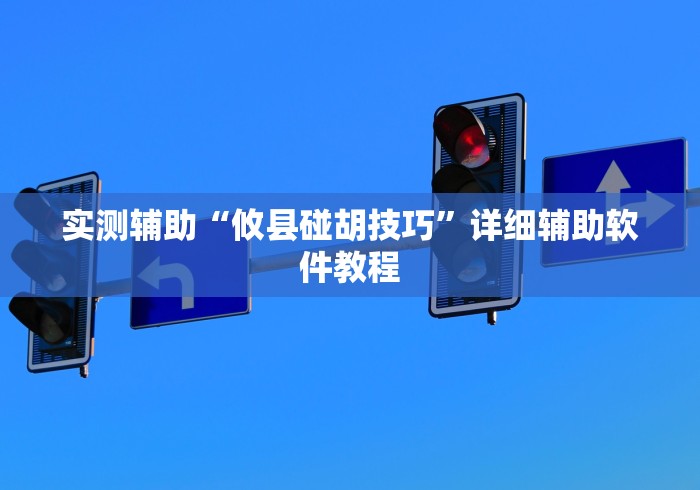 实测辅助“攸县碰胡技巧	”详细辅助软件教程