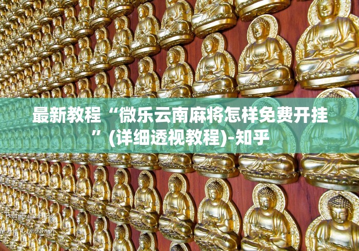 最新教程“微乐云南麻将怎样免费开挂”(详细透视教程)-知乎