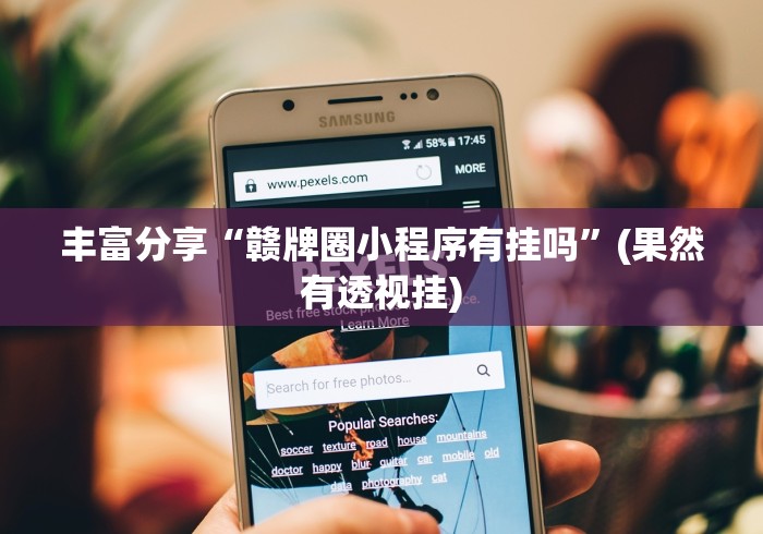 丰富分享“赣牌圈小程序有挂吗	”(果然有透视挂)