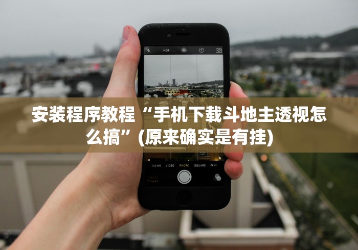 安装程序教程“手机下载斗地主透视怎么搞	”(原来确实是有挂)