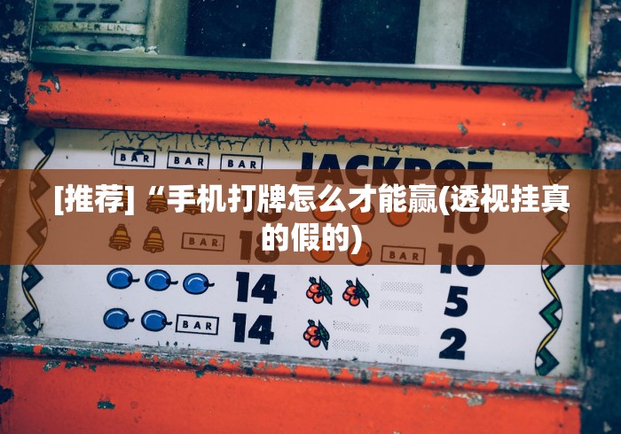 助赢神器“微信哈儿麻将小程序万能开挂器”(透视挂)详细用法教程