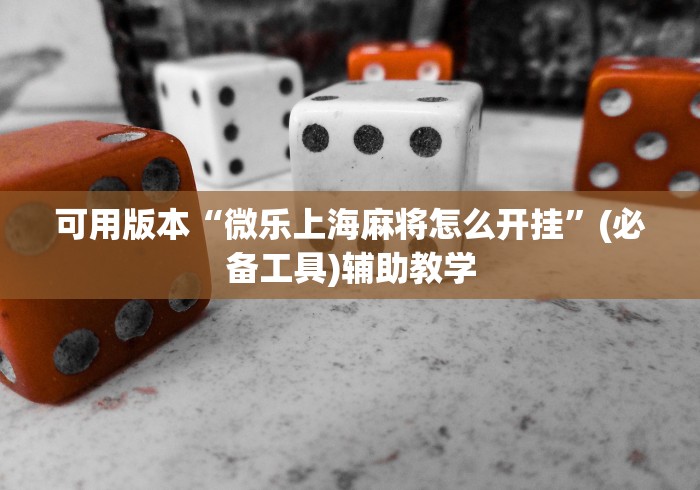 可用版本“微乐上海麻将怎么开挂”(必备工具)辅助教学