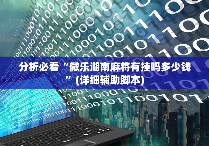 分析必看“微乐湖南麻将有挂吗多少钱”(详细辅助脚本)