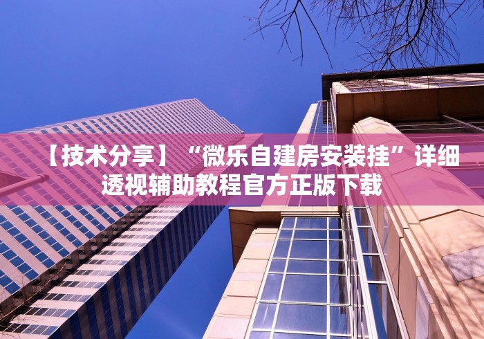 【技术分享】“微乐自建房安装挂”详细透视辅助教程官方正版下载