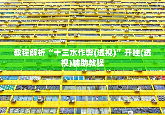 教程解析“十三水作弊(透视)”开挂(透视)辅助教程