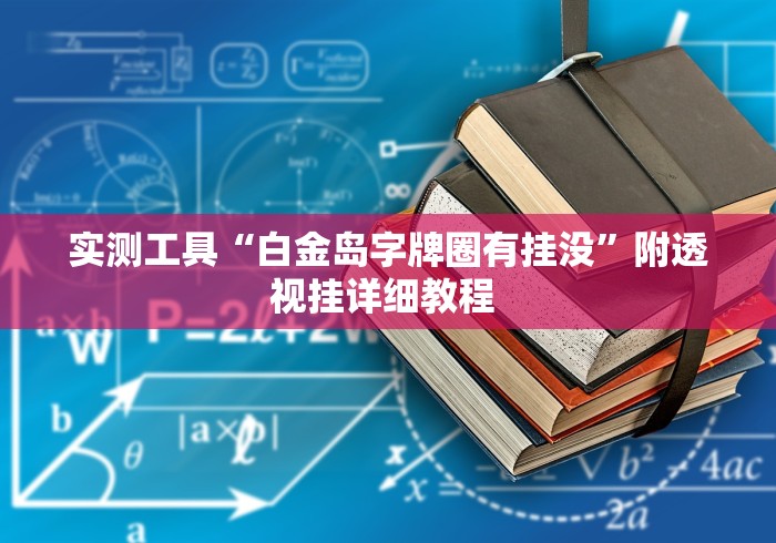 实测工具“白金岛字牌圈有挂没”附透视挂详细教程 