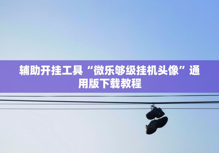辅助开挂工具“微乐够级挂机头像”通用版下载教程