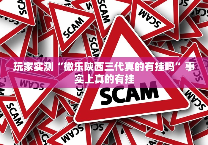 玩家实测“微乐陕西三代真的有挂吗”事实上真的有挂