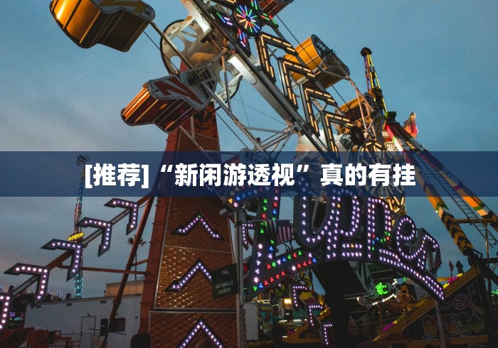 [推荐]“新闲游透视”真的有挂