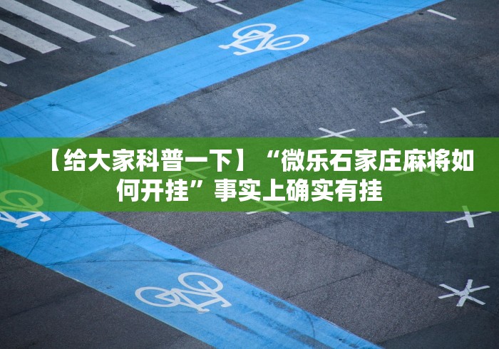 【给大家科普一下】“微乐石家庄麻将如何开挂”事实上确实有挂