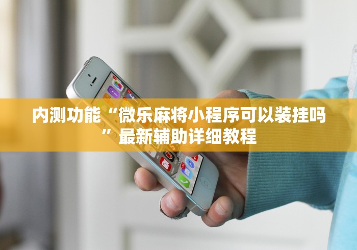 内测功能“微乐麻将小程序可以装挂吗”最新辅助详细教程