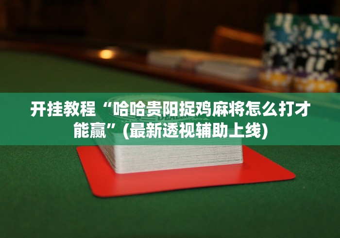 开挂教程“哈哈贵阳捉鸡麻将怎么打才能赢”(最新透视辅助上线)