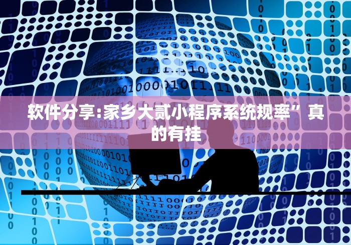 软件分享:家乡大贰小程序系统规率”真的有挂